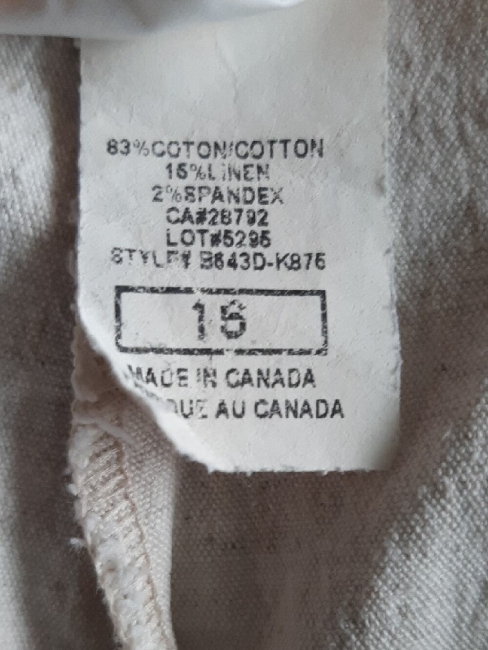 Dalia🤎COTTON/LINEN Vintage Wide-Leg Crop Pants Light Cream/Supple Pattern Sz 12 - Picture 6 of 12